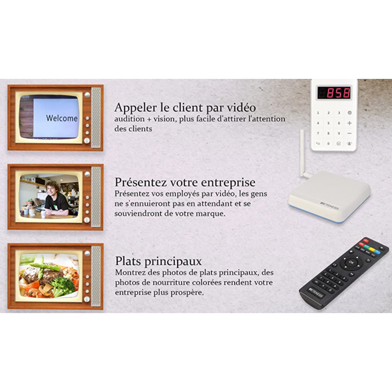 Système D'appel Sans Fil 2 En 1 – 2 Montres Récepteurs + 1 émetteur, Vibrations/sonnerie, IPX4, Pour Hôtels, Restaurants, Usines - 2